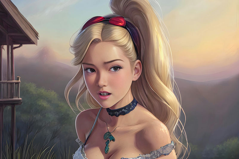 New blonde girl character – Elisa