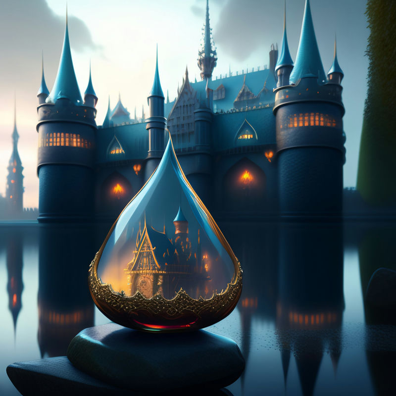 Fantasy castle maket