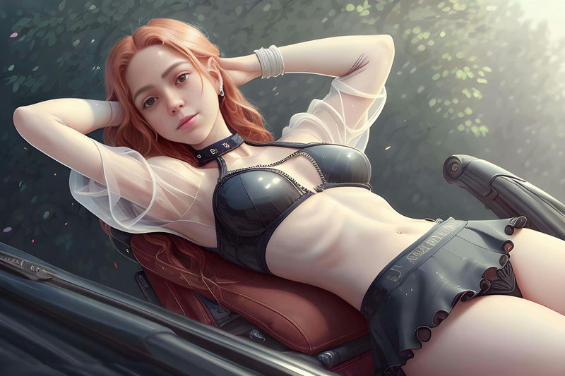 New sexy redhead character – Milena